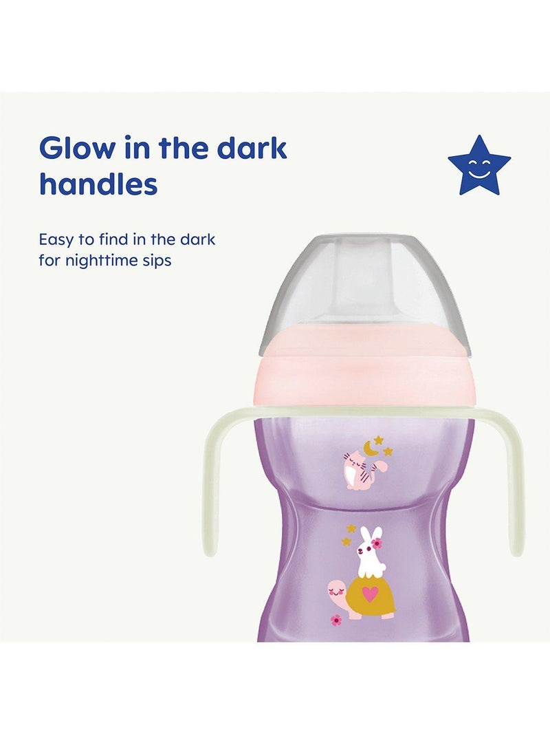 MAM Fun to Drink Cup Glow Handles 270ml, imported from the UK