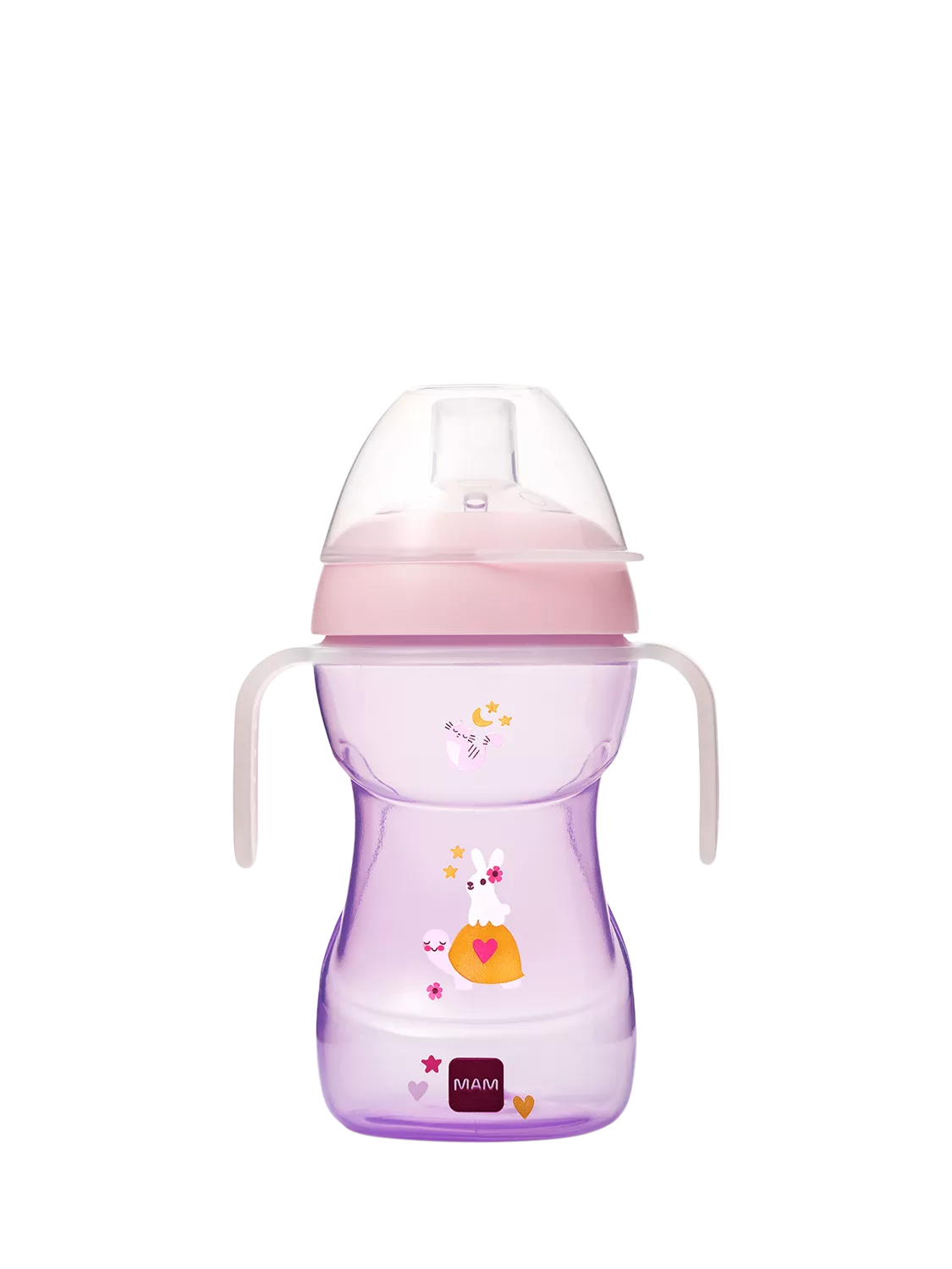 Mam Fun to Drink Cup & Glow Handles, 270ml - Pink