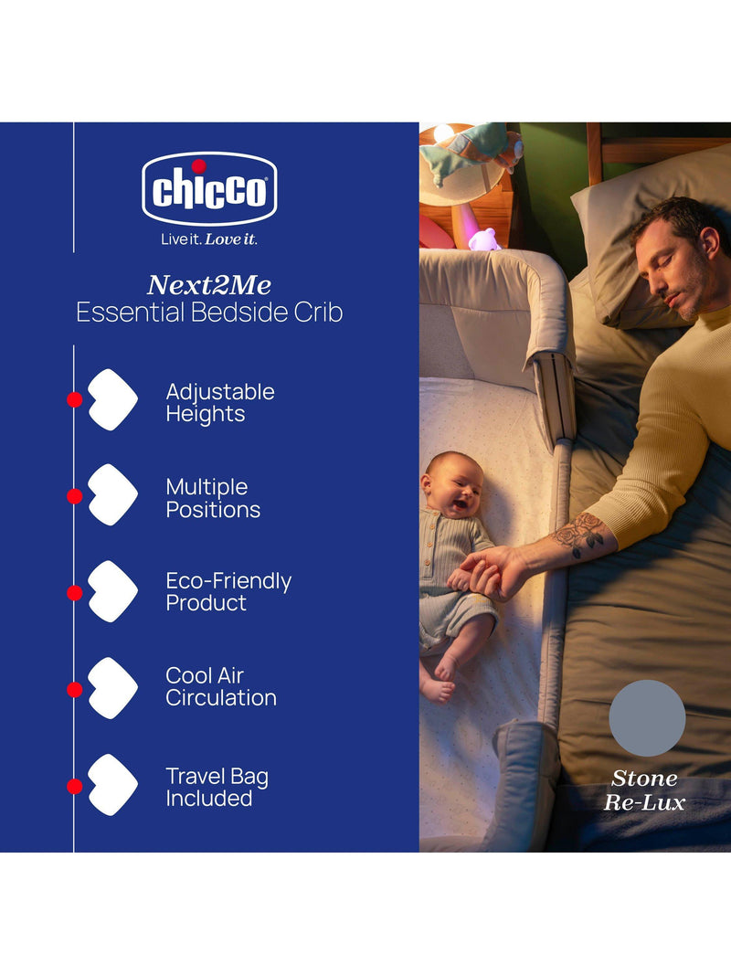 Chicco Next2Me Essential Bedside Crib - British product