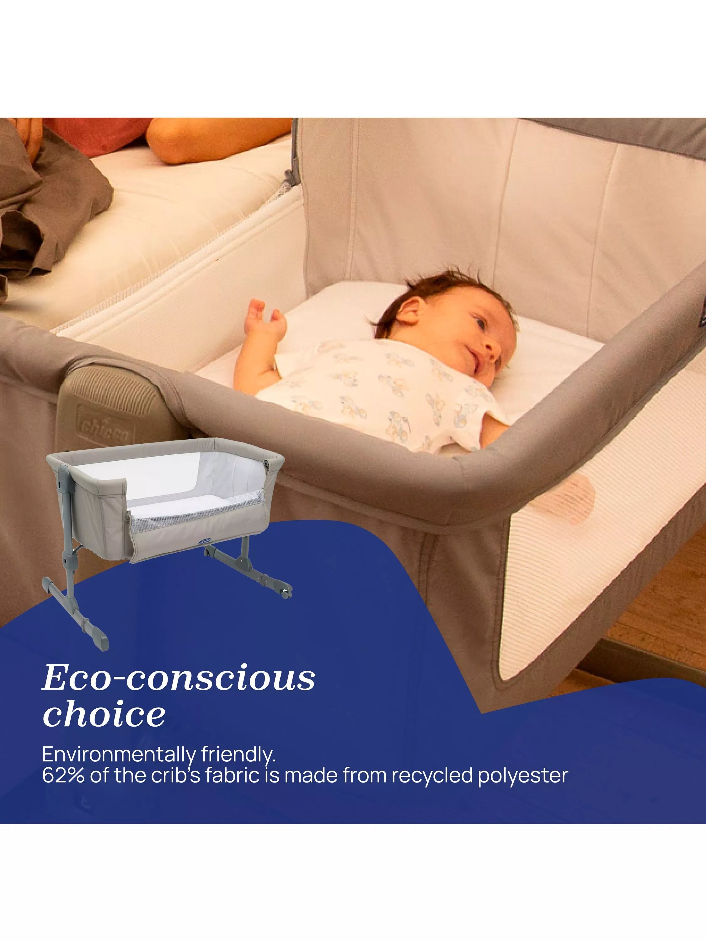 Chicco Next2Me Essential Bedside Crib - British product