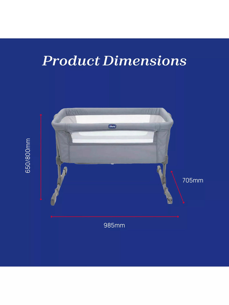 Chicco Next2Me Essential Bedside Crib - British product