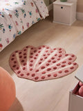 John Lewis shell cotton rug in mid pink, UK version