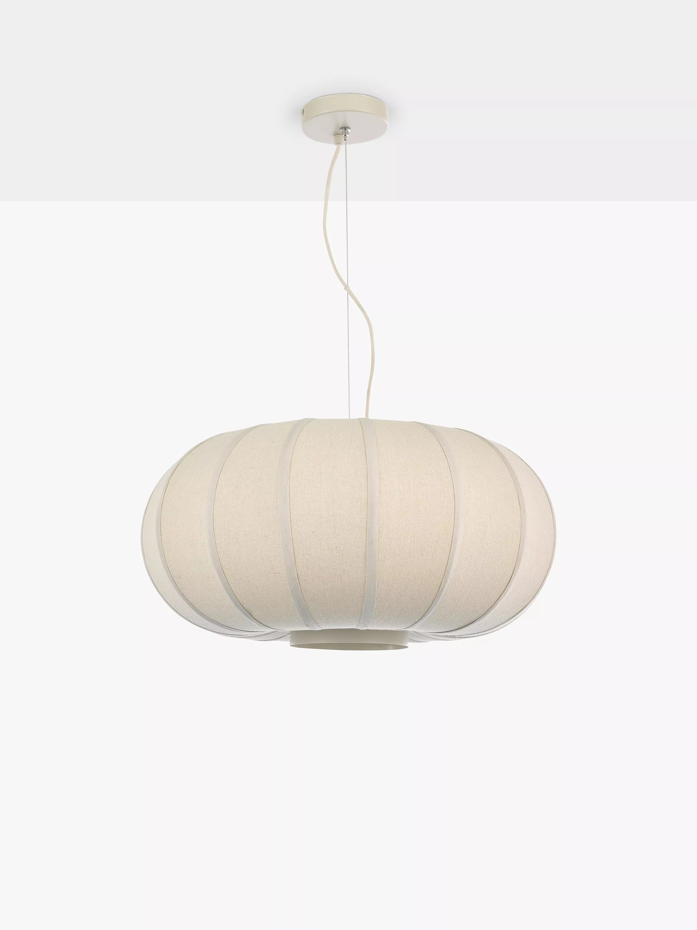 John Lewis Pumpkin pendant ceiling light oatmeal grey, UK version