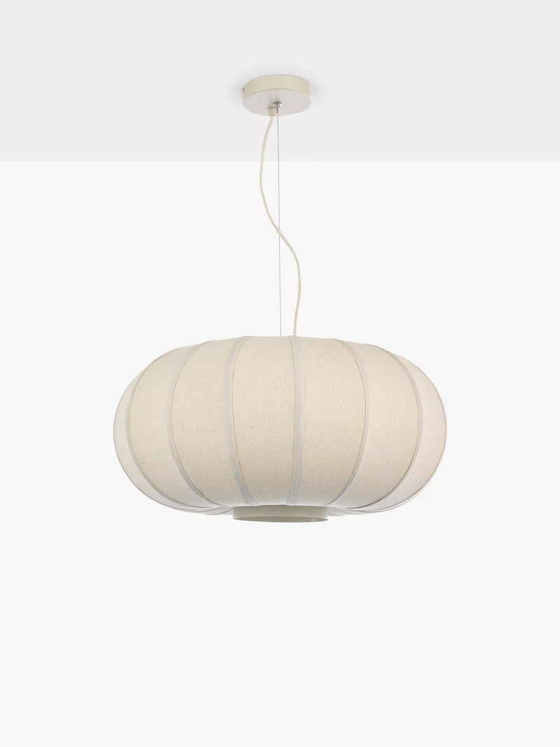 John Lewis Pumpkin pendant ceiling light oatmeal grey, UK version