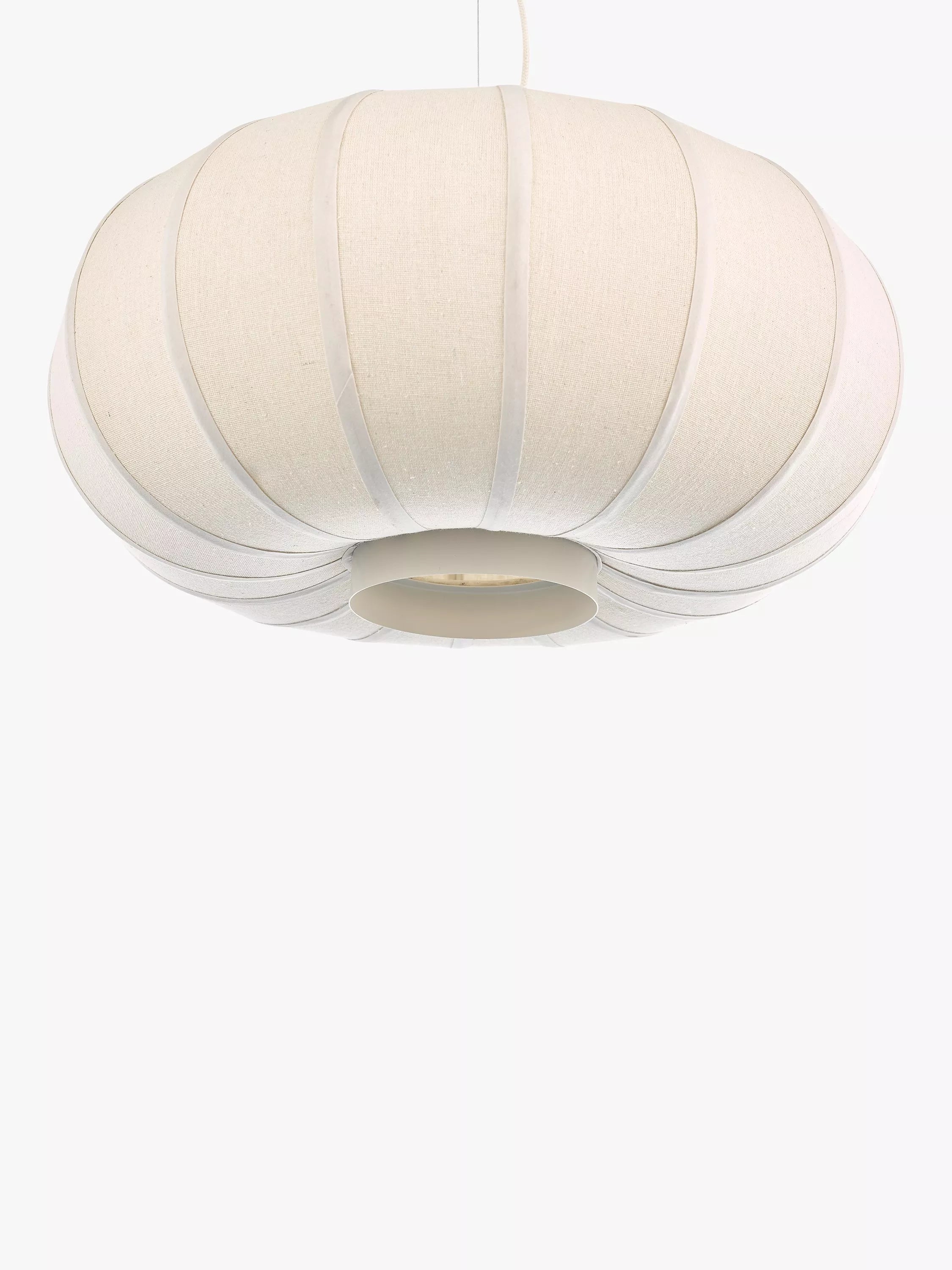 John Lewis Pumpkin pendant ceiling light oatmeal grey, UK version