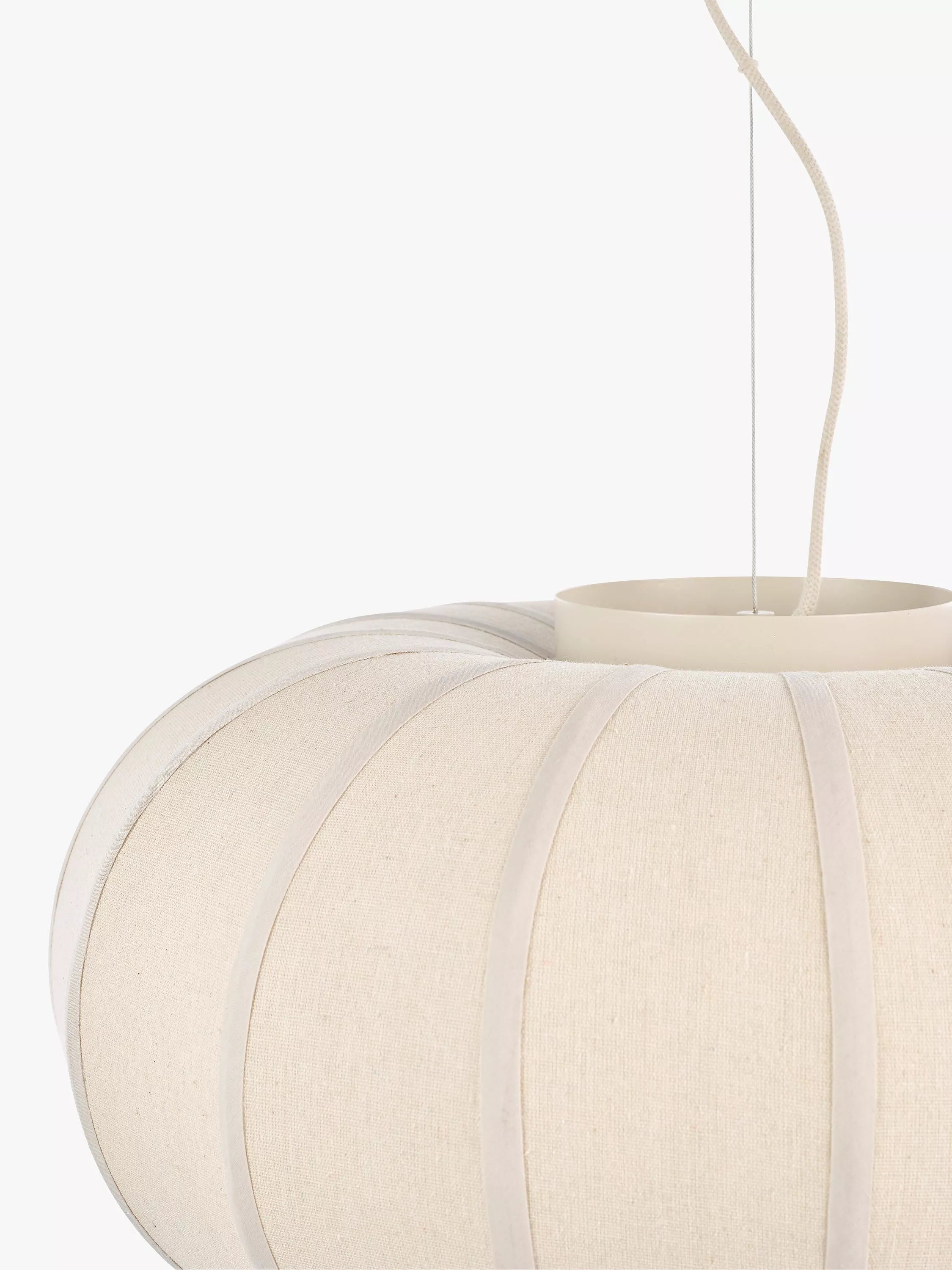 John Lewis Pumpkin pendant ceiling light oatmeal grey, UK version