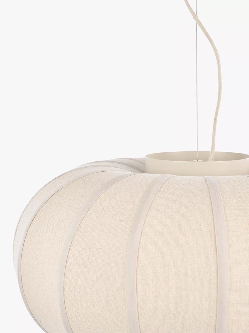 John Lewis Pumpkin pendant ceiling light oatmeal grey, UK version