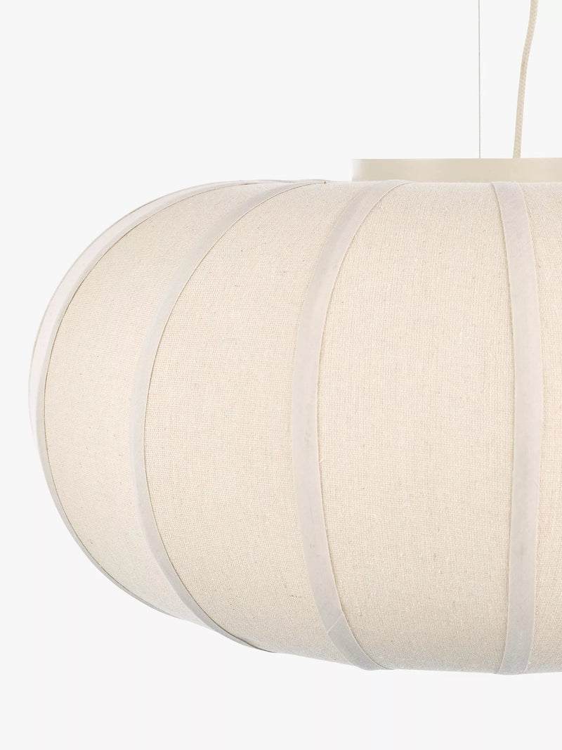 John Lewis Pumpkin pendant ceiling light oatmeal grey, UK version