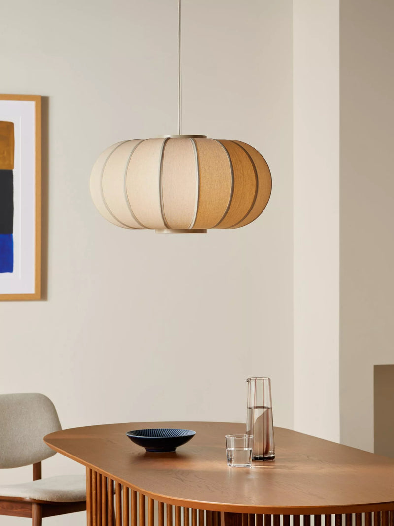 John Lewis Pumpkin pendant ceiling light oatmeal grey, UK version