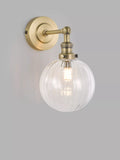 John Lewis Brasserie Wandleuchte antikes Finish geripptes Glas - (Britische Marke)