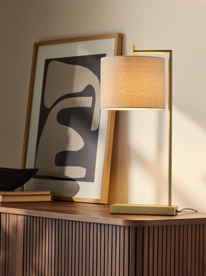 John Lewis Blakely touch task lamp antique finish - British product
