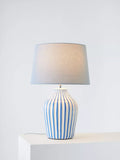 John Lewis Trevone Ceramic Table Lamp, Blue