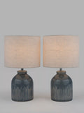 John Lewis Carlow ceramic table lamp set of 2 (British brand)
