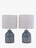 John Lewis Carlow ceramic table lamp set of 2 (British brand)