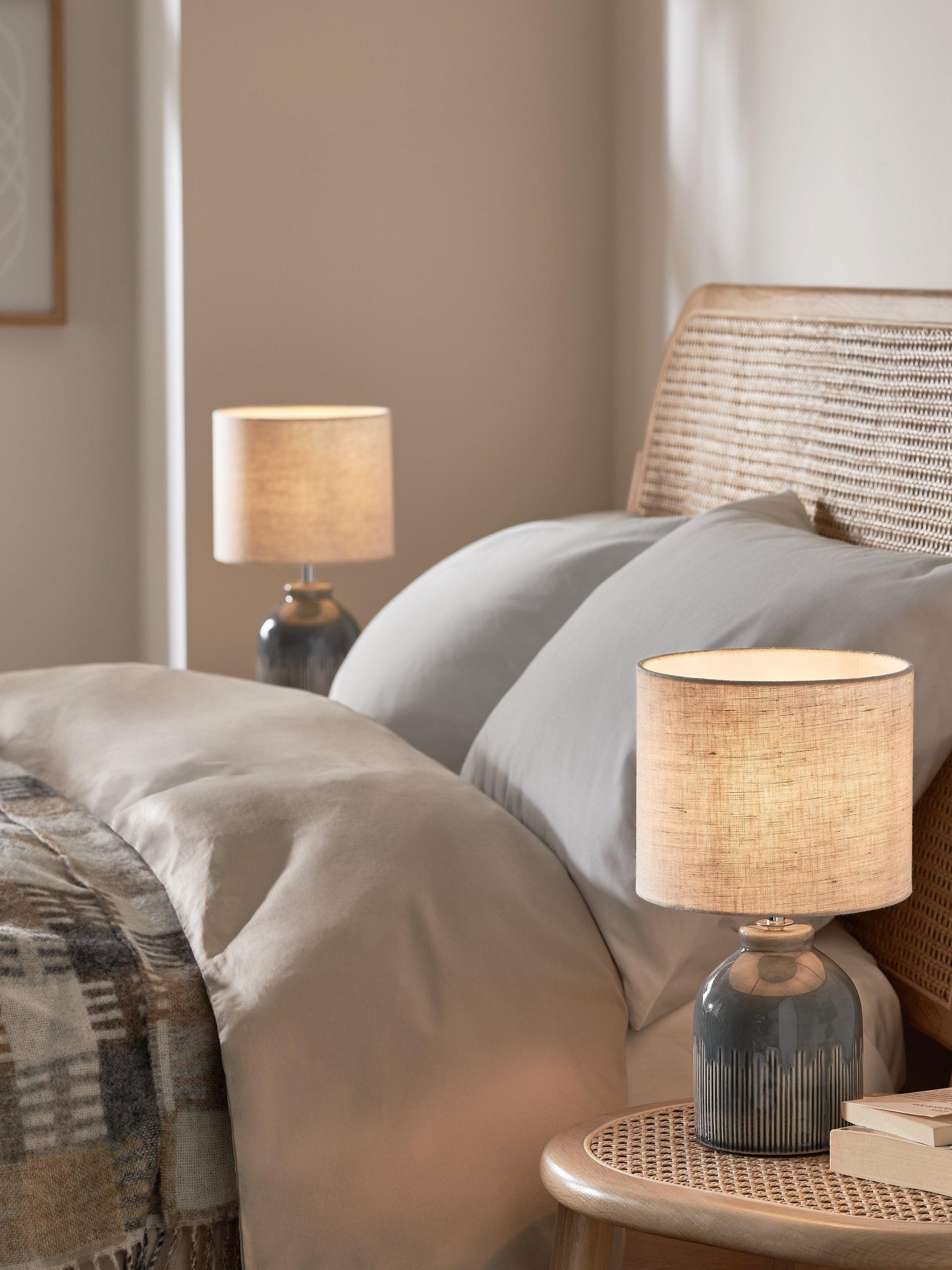 John Lewis Carlow Keramik Tischlampen Set mit 2 Stück (Britische Marke)