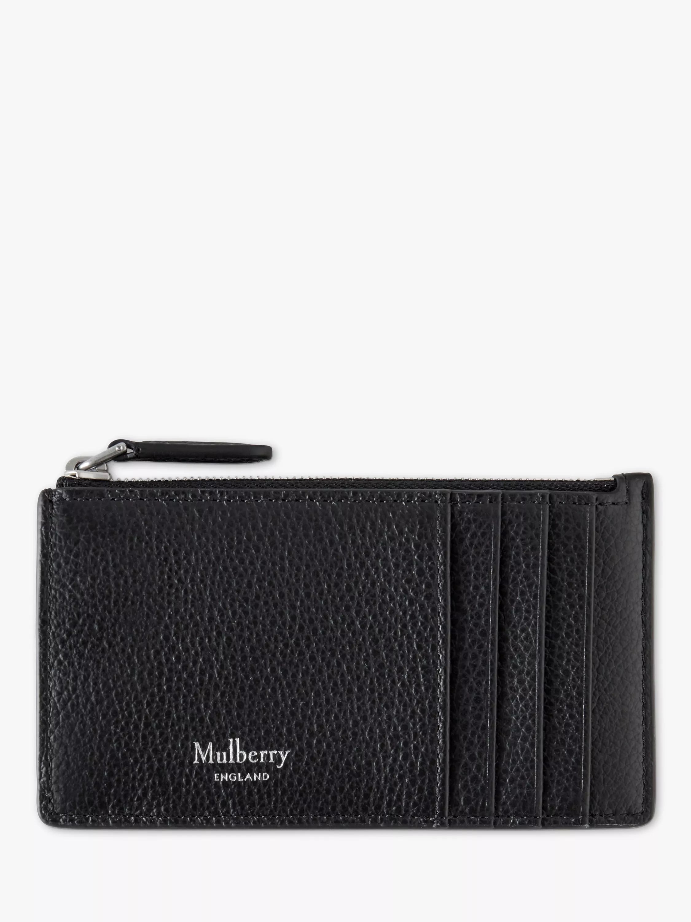Mulberry Small Classic Grain Leather Continental Zipped Card Holder