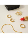 Daisy London gold hoop earrings 20mm - British product