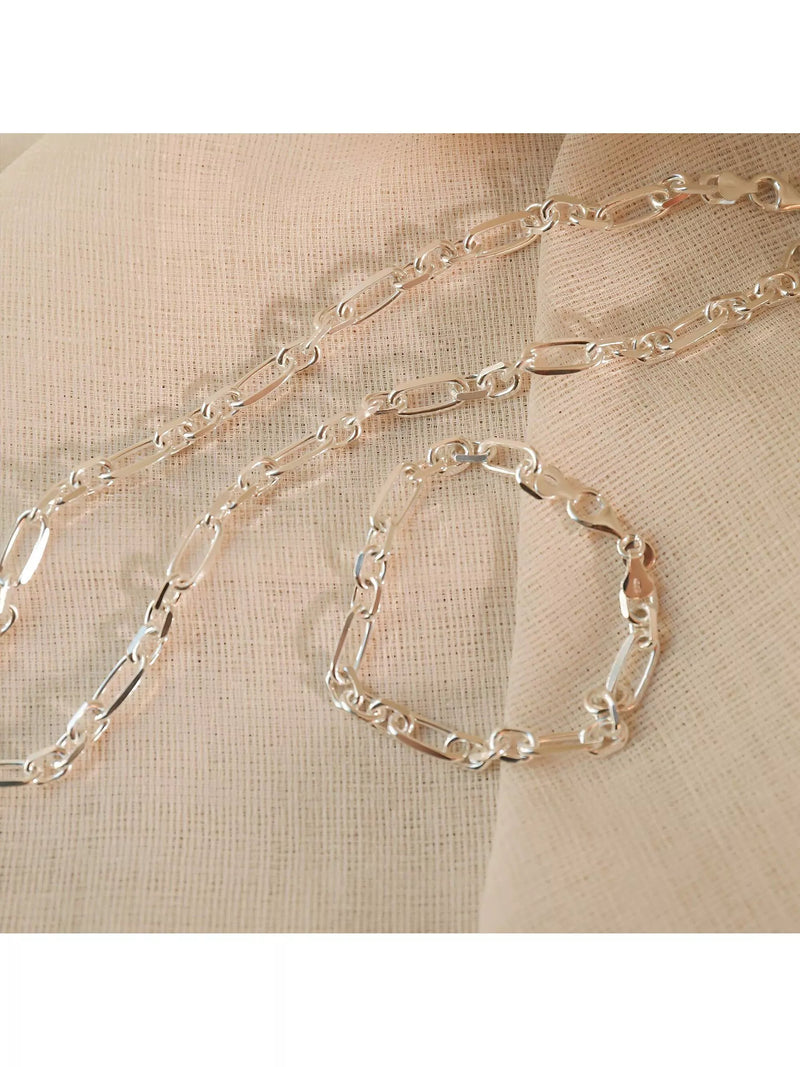 Daisy London Magnus chain necklace silver - British product