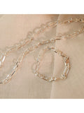 Daisy London Magnus chain necklace silver - British product