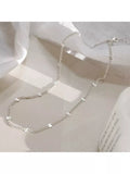 Daisy London Estée Lalonde silver sunburst chain necklace 40-45cm - British product