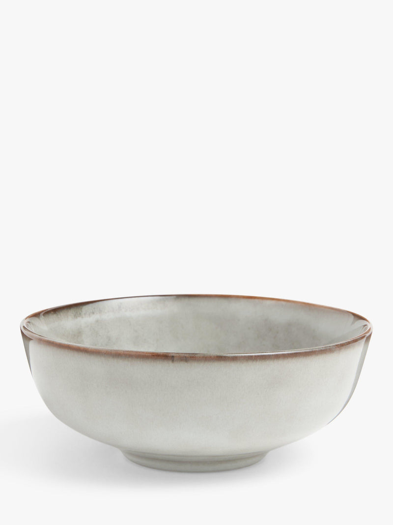 John Lewis Iver Reactive Glaze stoneware cereal bowl Moonlight 15.5cm, UK version