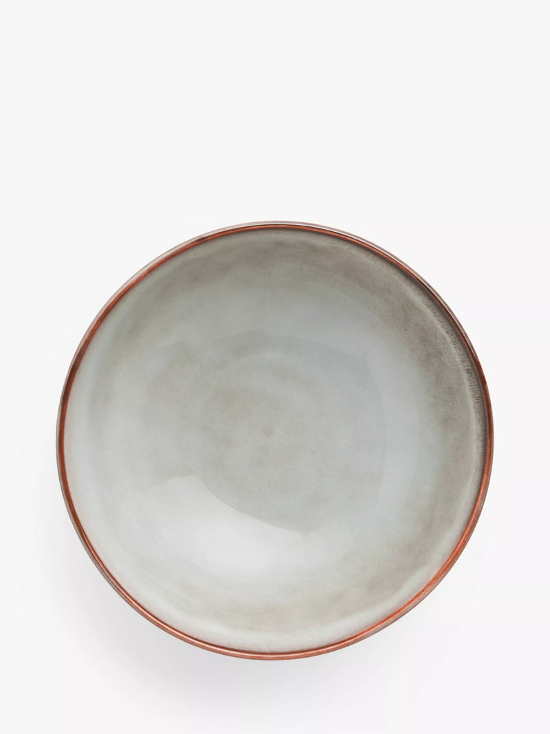 John Lewis Iver Reactive Glaze stoneware cereal bowl Moonlight 15.5cm, UK version
