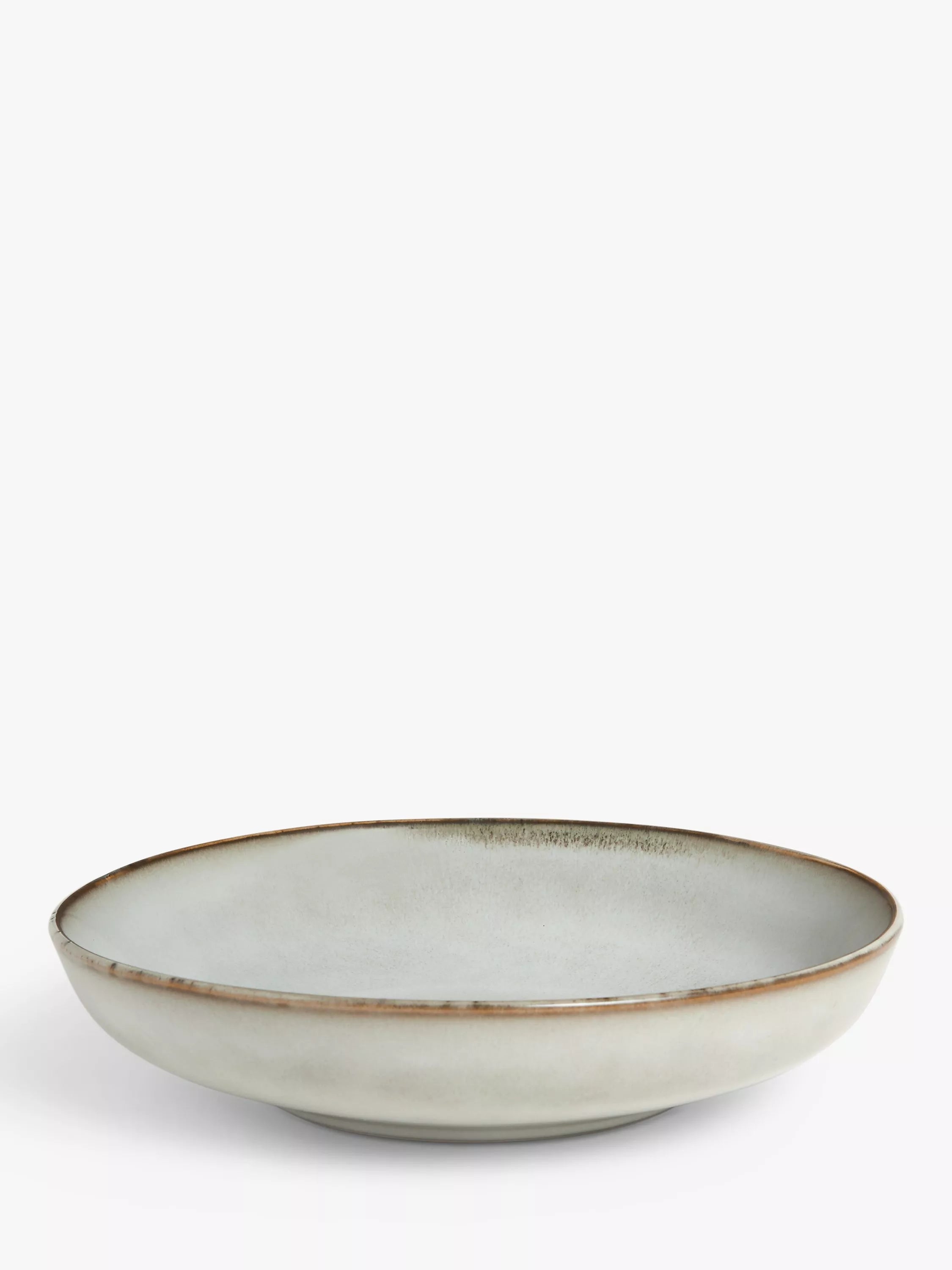 John Lewis reactive glaze stoneware pasta bowl in Moonlight, 22cm, UK version