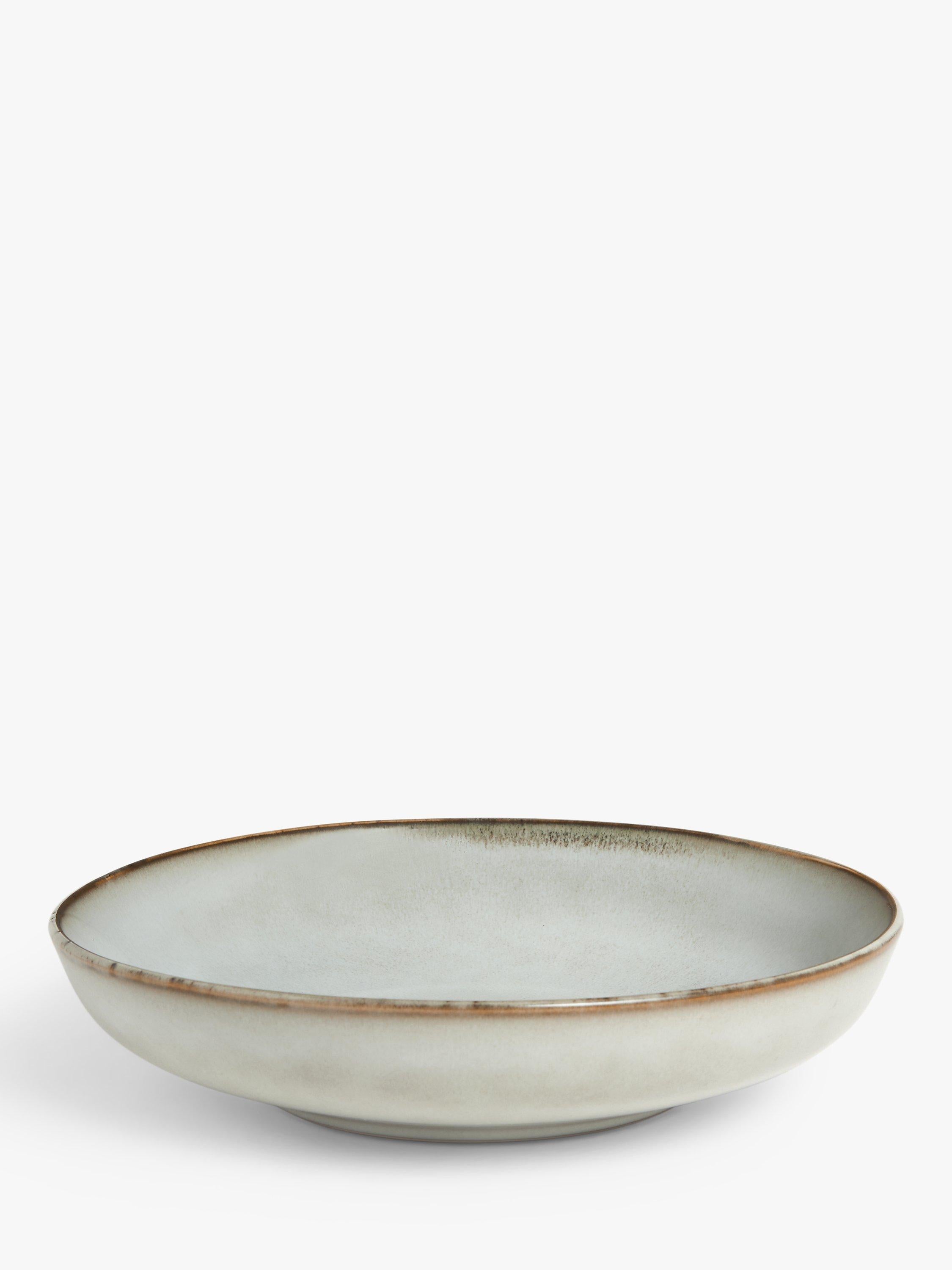 John Lewis reactive glaze stoneware pasta bowl in Moonlight, 22cm, UK version