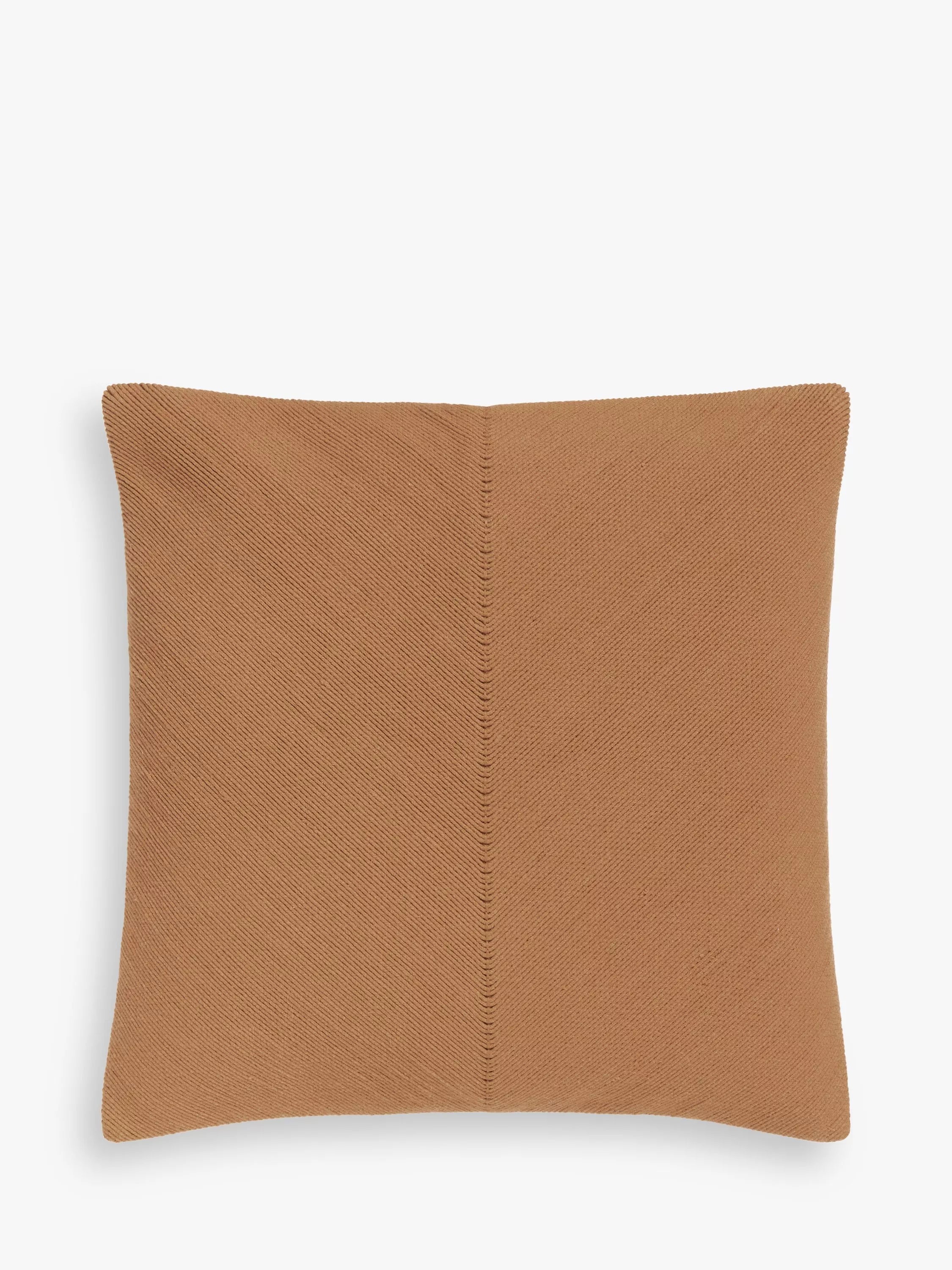 John Lewis Corded Square Cushion - Baked Clay