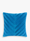 John Lewis Patchwork Chevron Cushion - Ultramarine