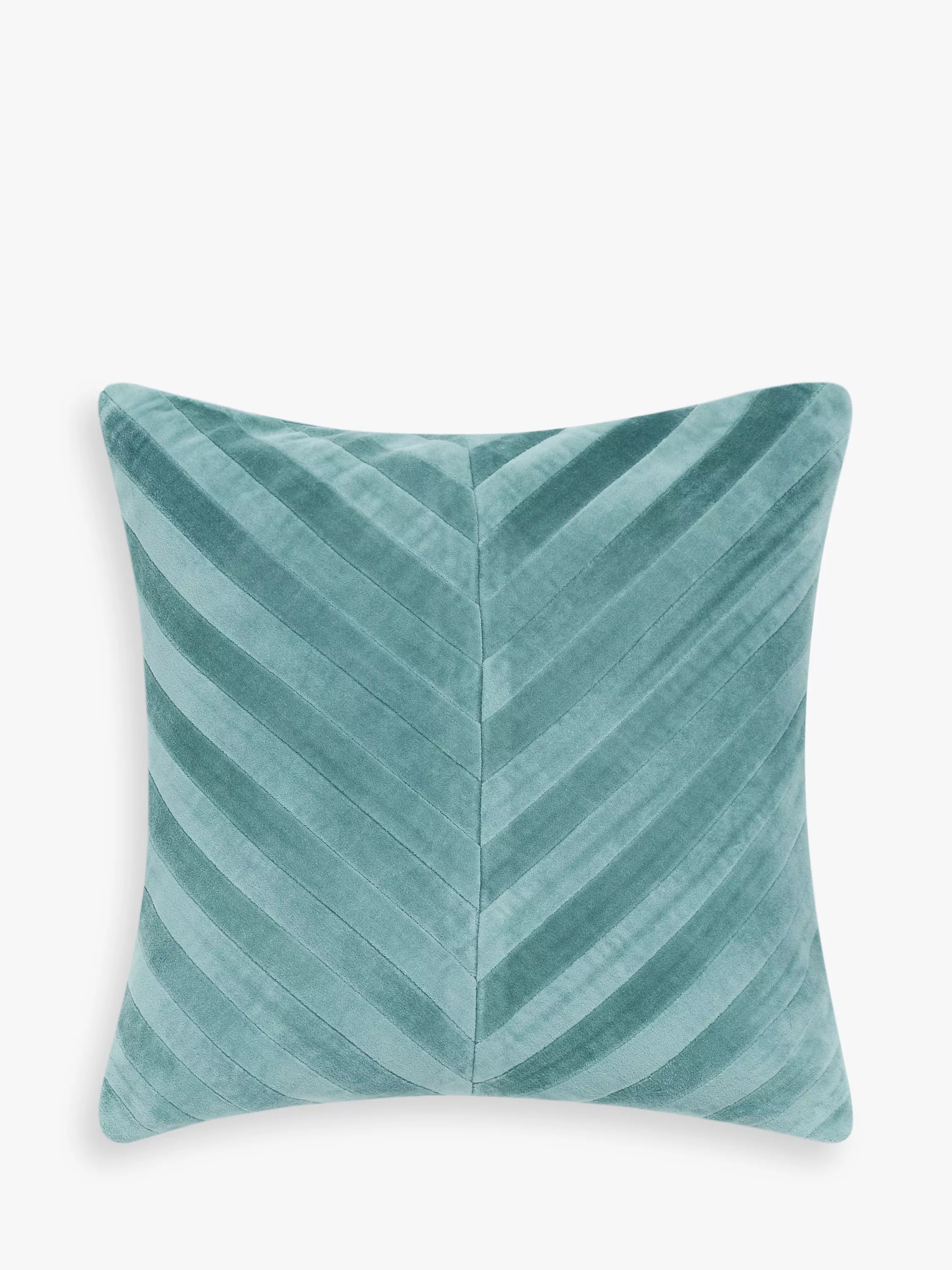 John Lewis Patchwork Chevron Cushion - Chartreuse