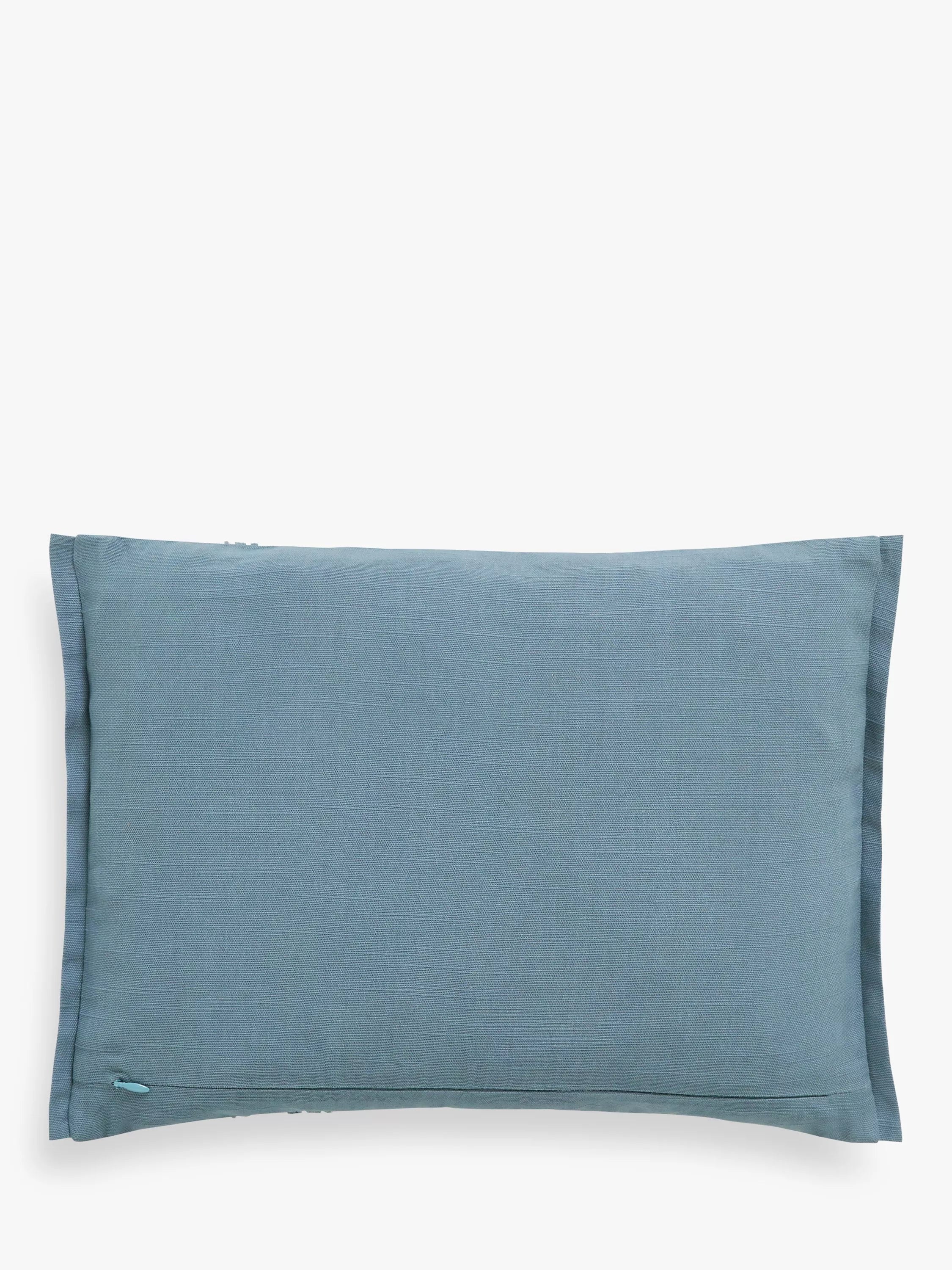 John Lewis cotton-printed decorative cushion with embroidery, UK version