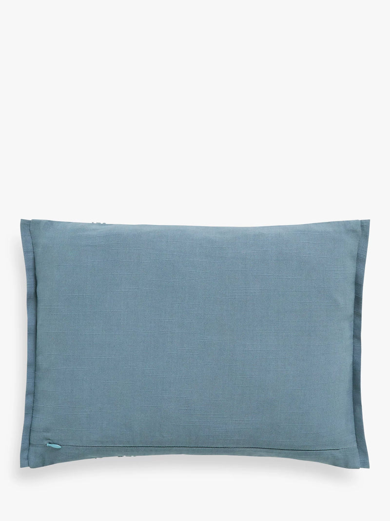 John Lewis cotton-printed decorative cushion with embroidery, UK version