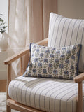 John Lewis cotton-printed decorative cushion with embroidery, UK version