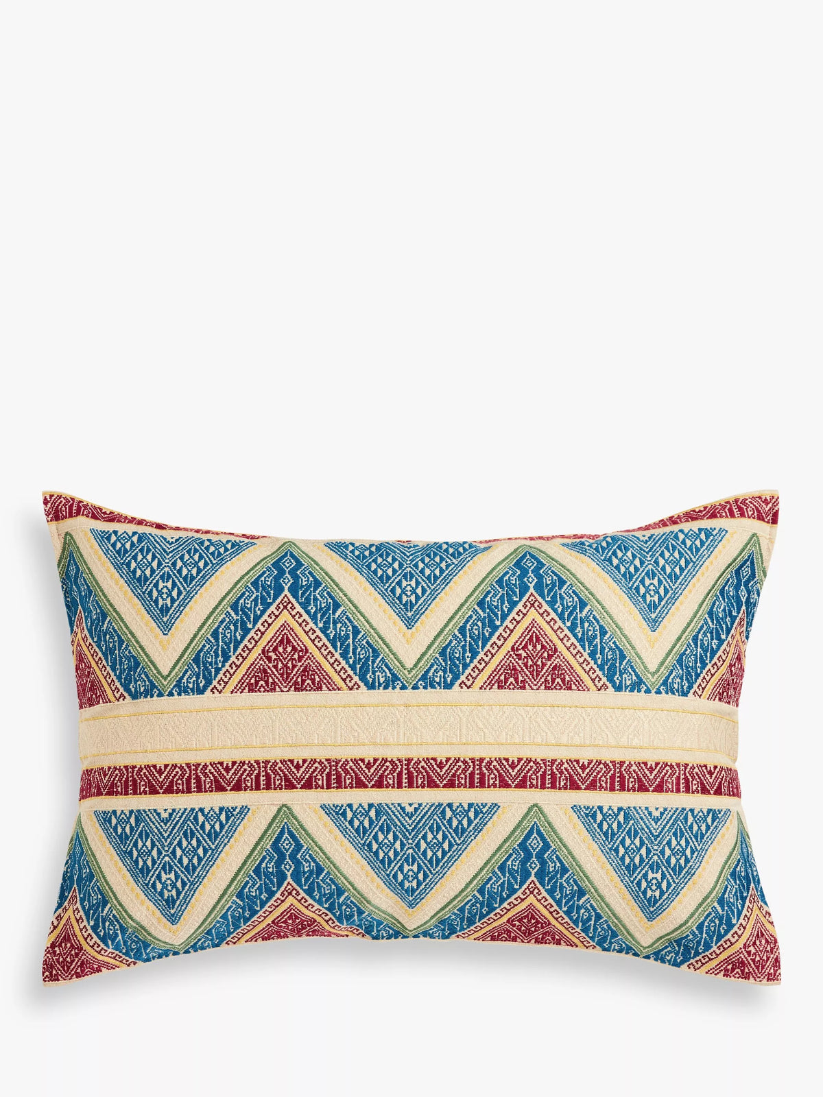 John Lewis geometric multi-colour cushion, UK version