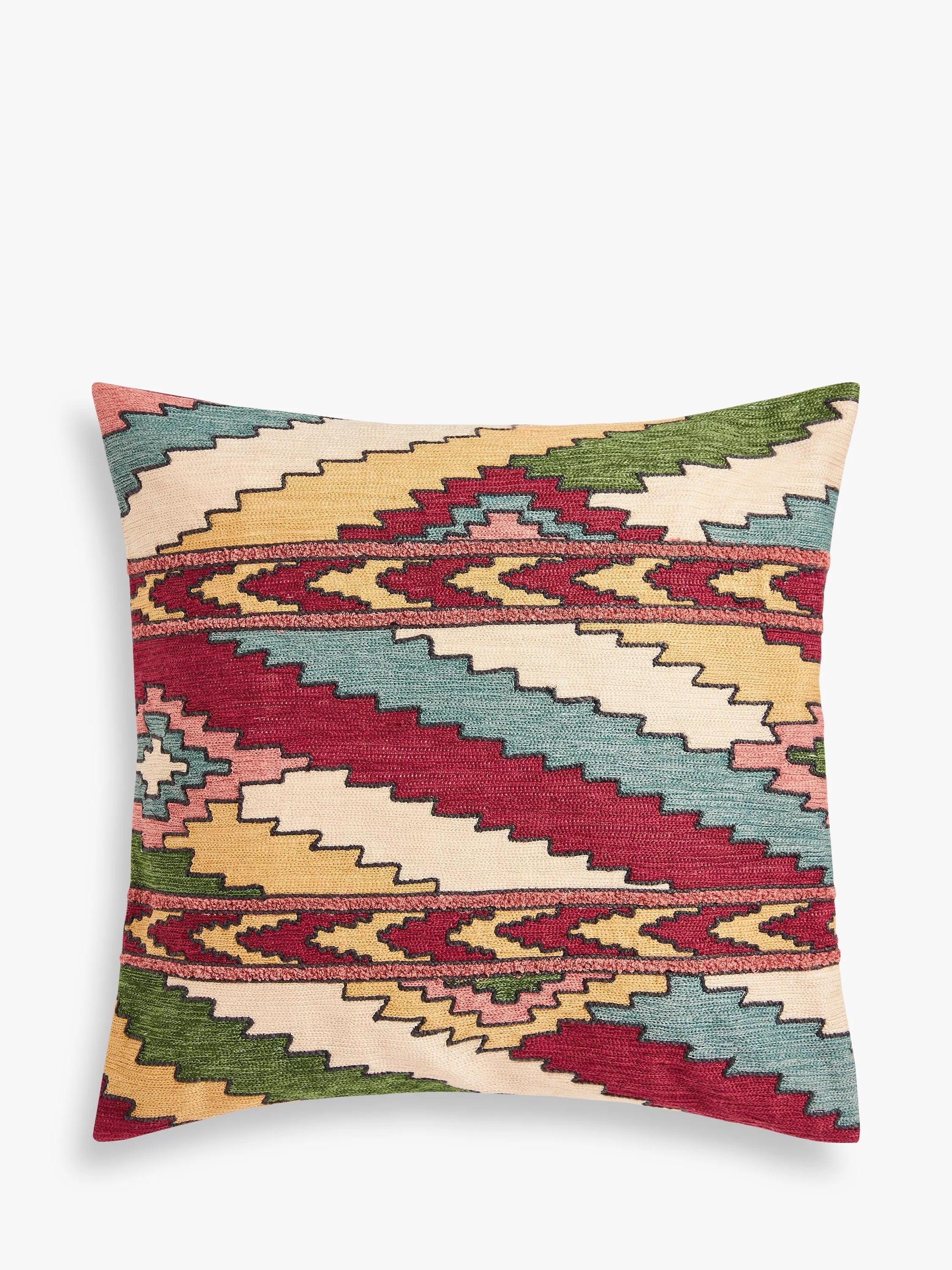 John Lewis decorative cushion with colour contrasting pattern, UK version