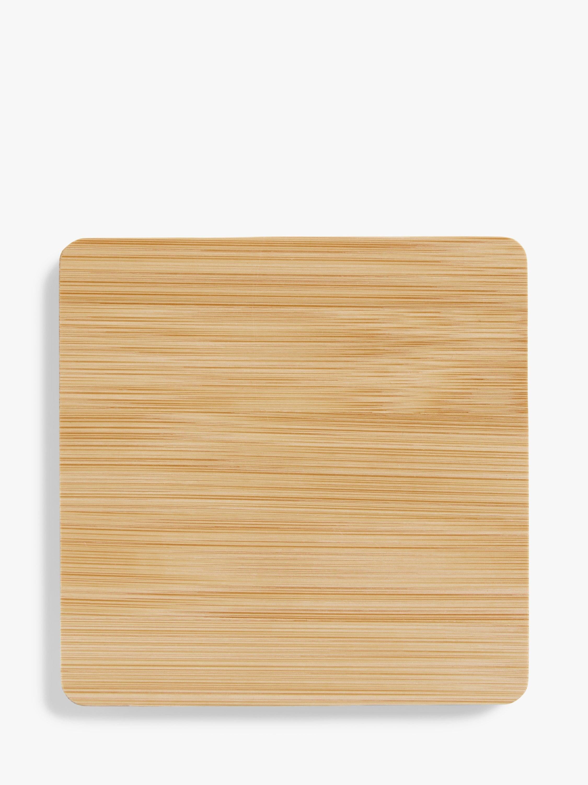 John Lewis quadratische Bambus-Untersetzer Set von 4 Natur (britische Marke)