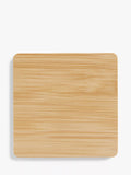 John Lewis square bamboo coasters set of 4 natural (British brand)