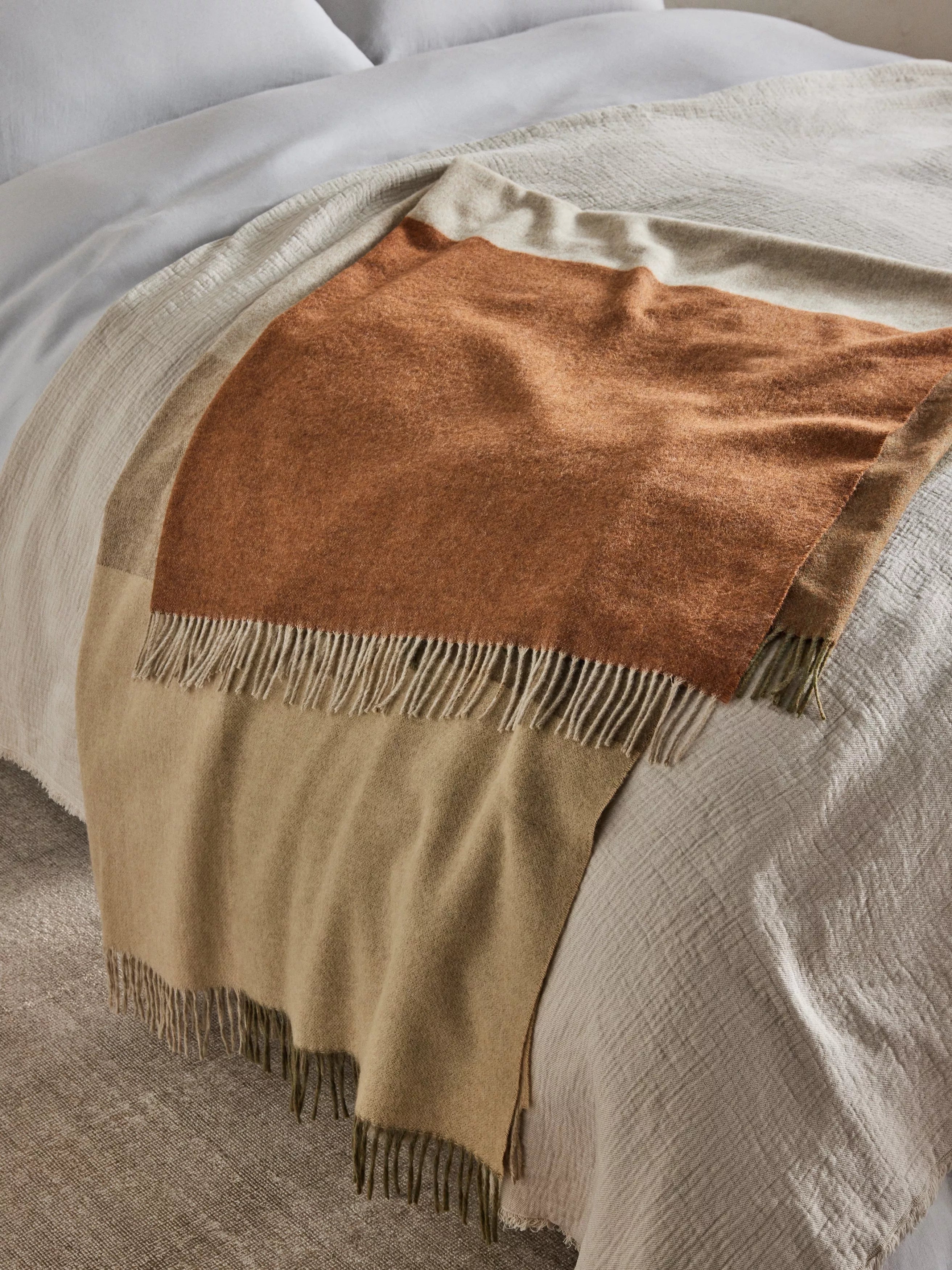 John Lewis merino wool throw, UK version