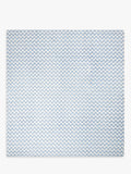 John Lewis reversible quilted cotton velvet bedspread with floral print rust blue, UK version