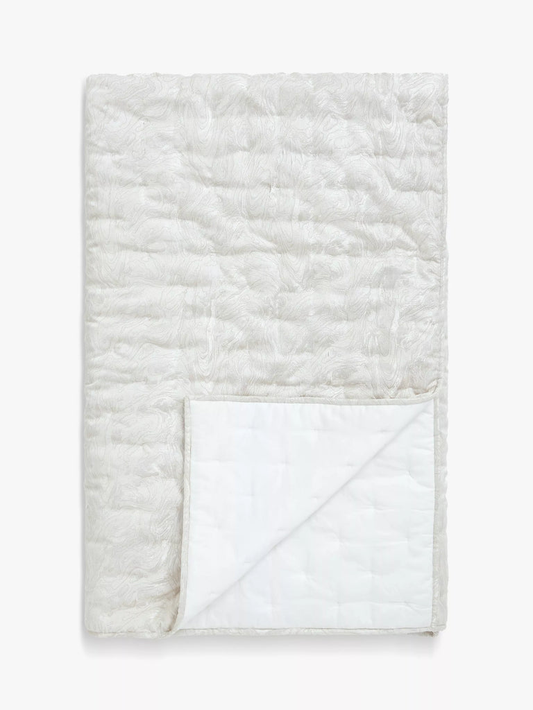 John Lewis Marble Quilted Bedspread, Natural