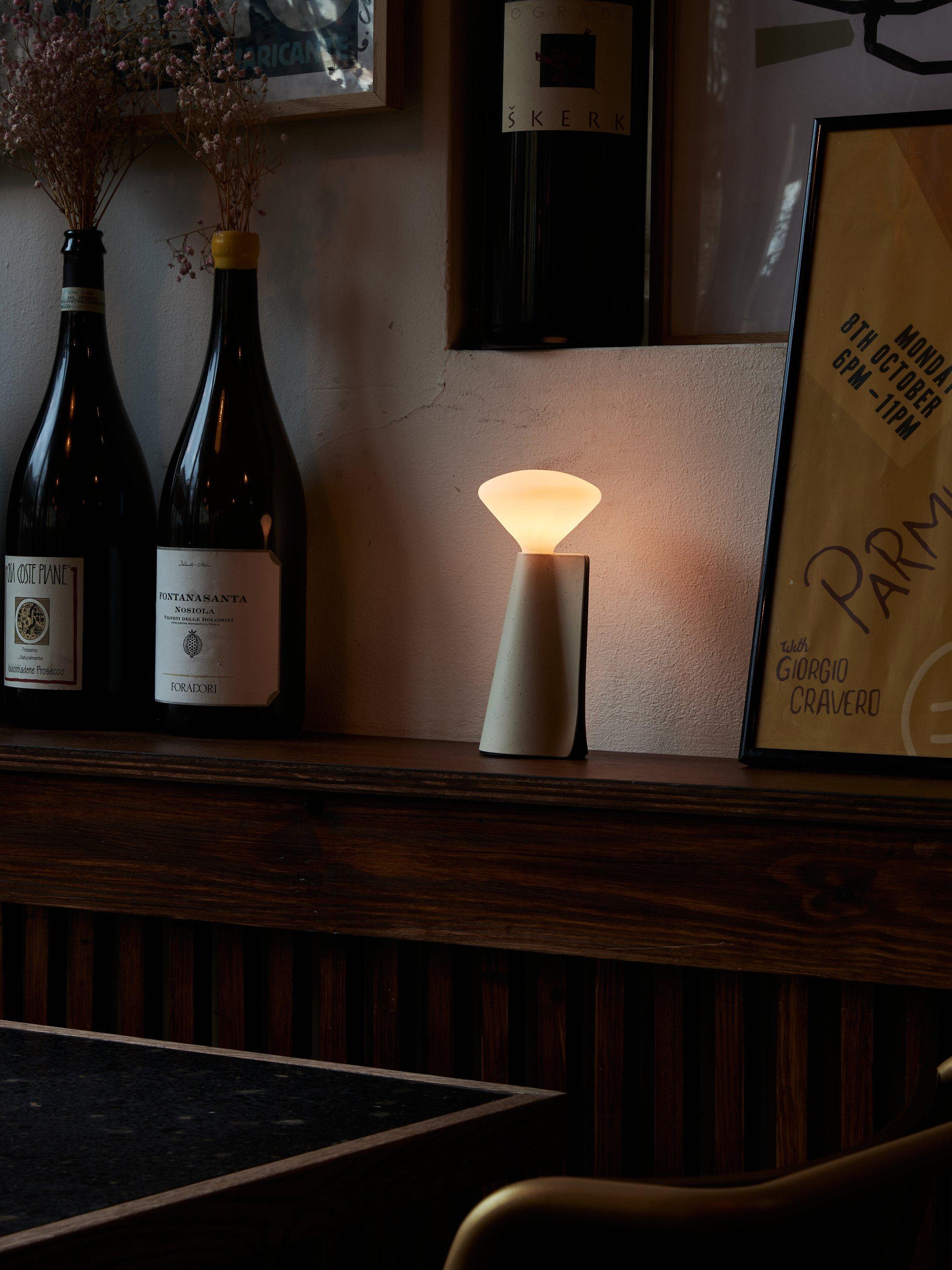 tala Mantle rechargeable table lamp powder coated finish - British product