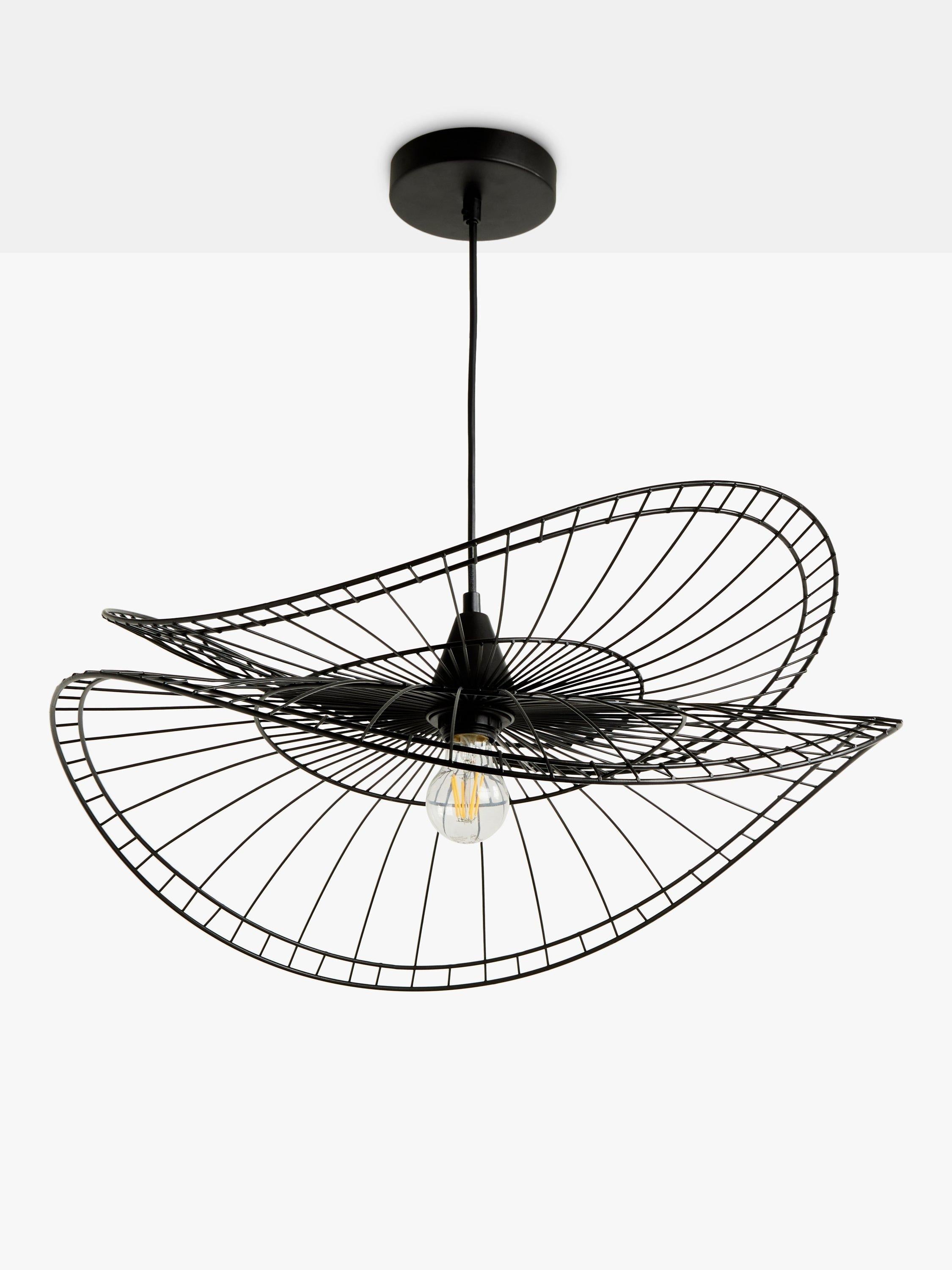 John Lewis Hiko Suspension Double Couche 60cm noire (marque britannique)