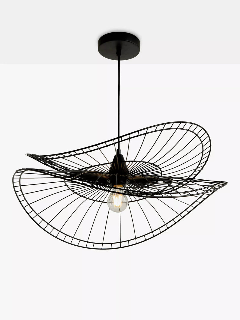 John Lewis Hiko Dual Layer 60cm pendant ceiling light black (British brand)