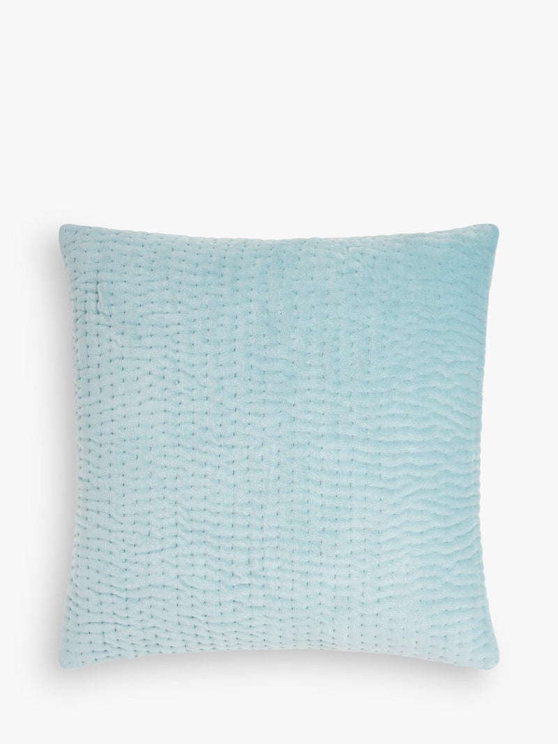 John Lewis quilted velvet square cushion, UK version
