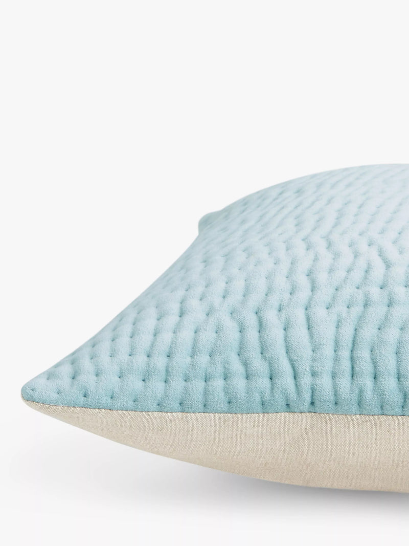 John Lewis quilted velvet square cushion, UK version