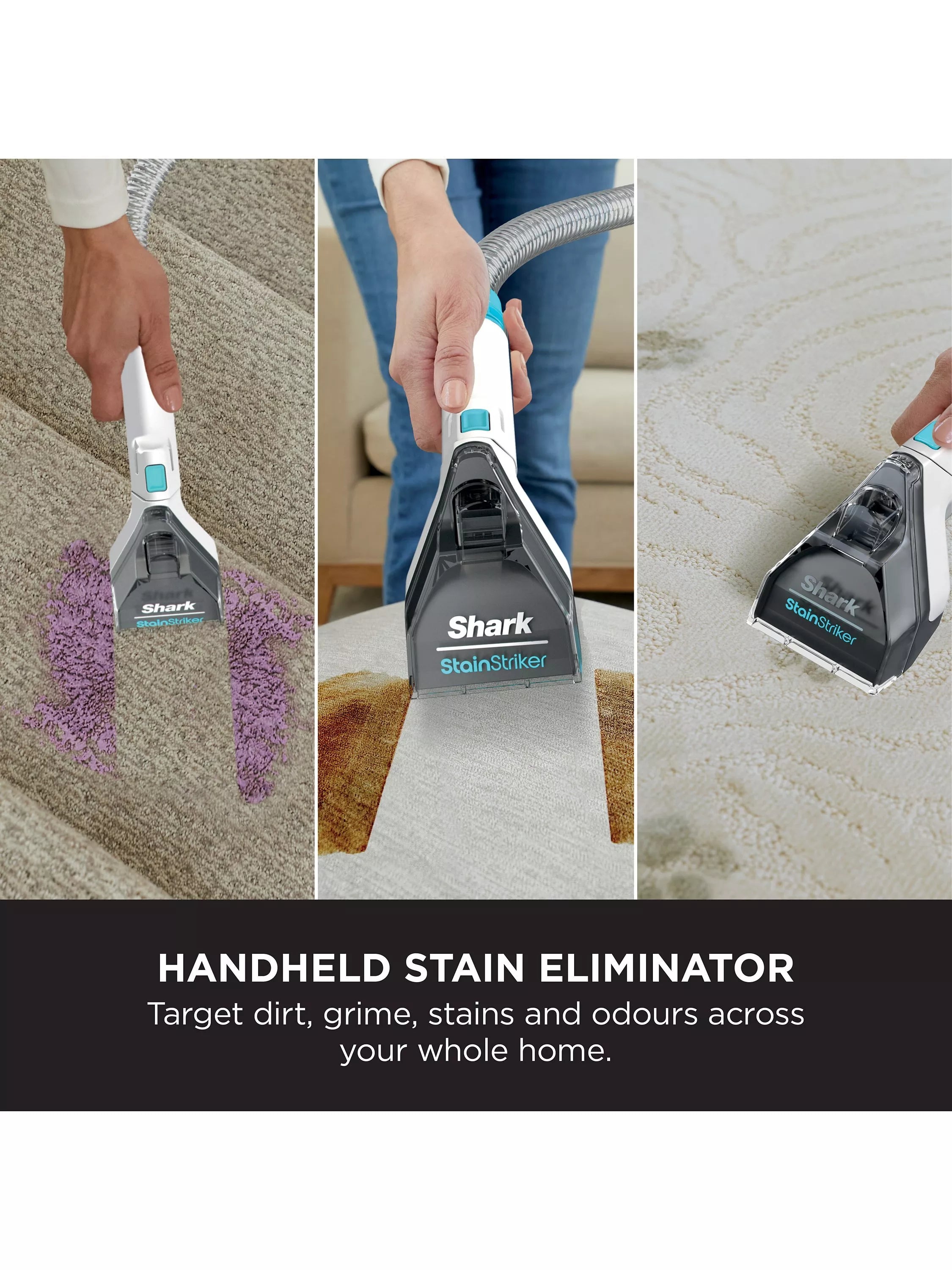 Shark StainStriker Pet carpet cleaner Rotator White, UK version