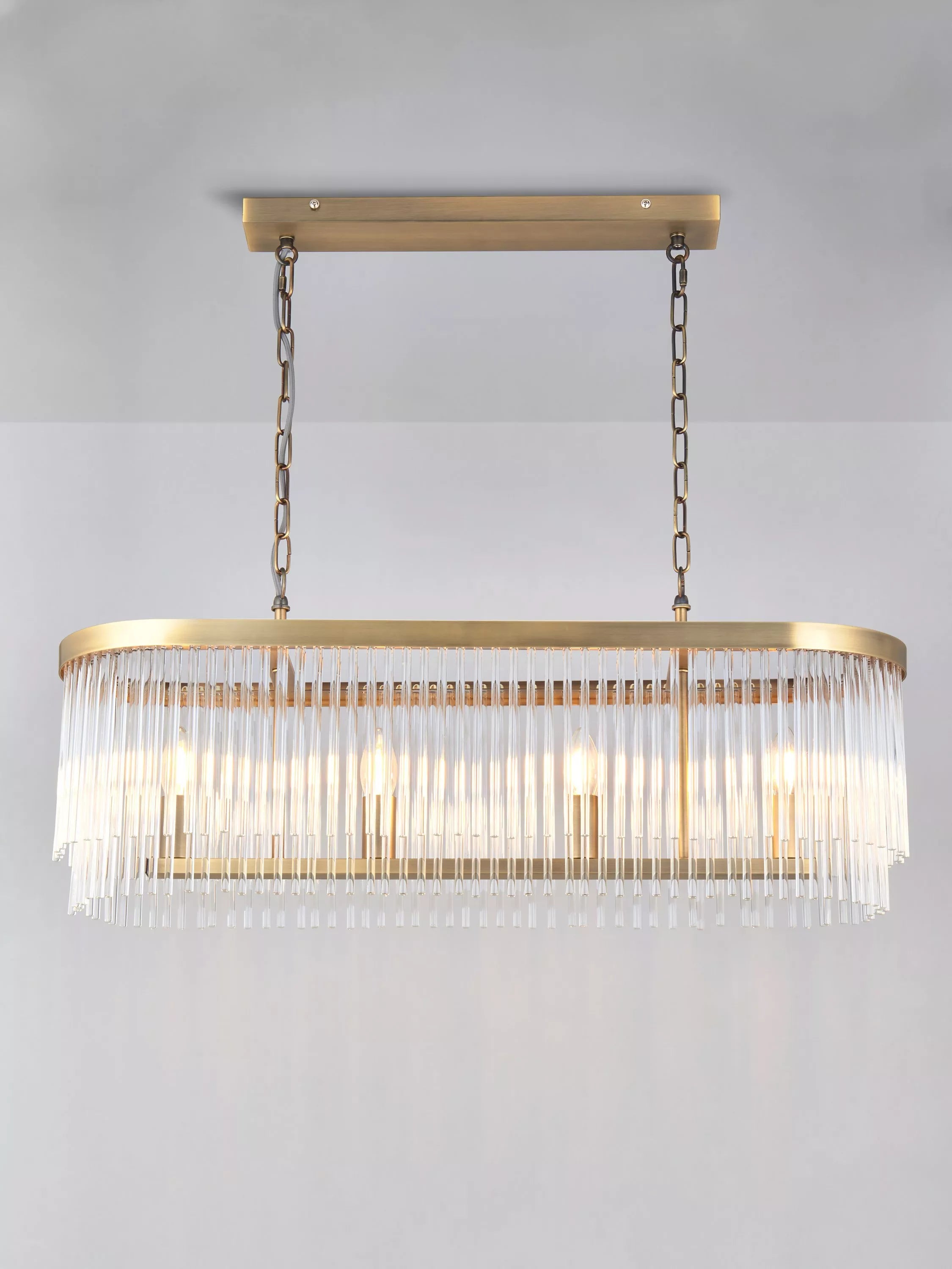 John Lewis Lexton chandelier matte antique brass, UK version