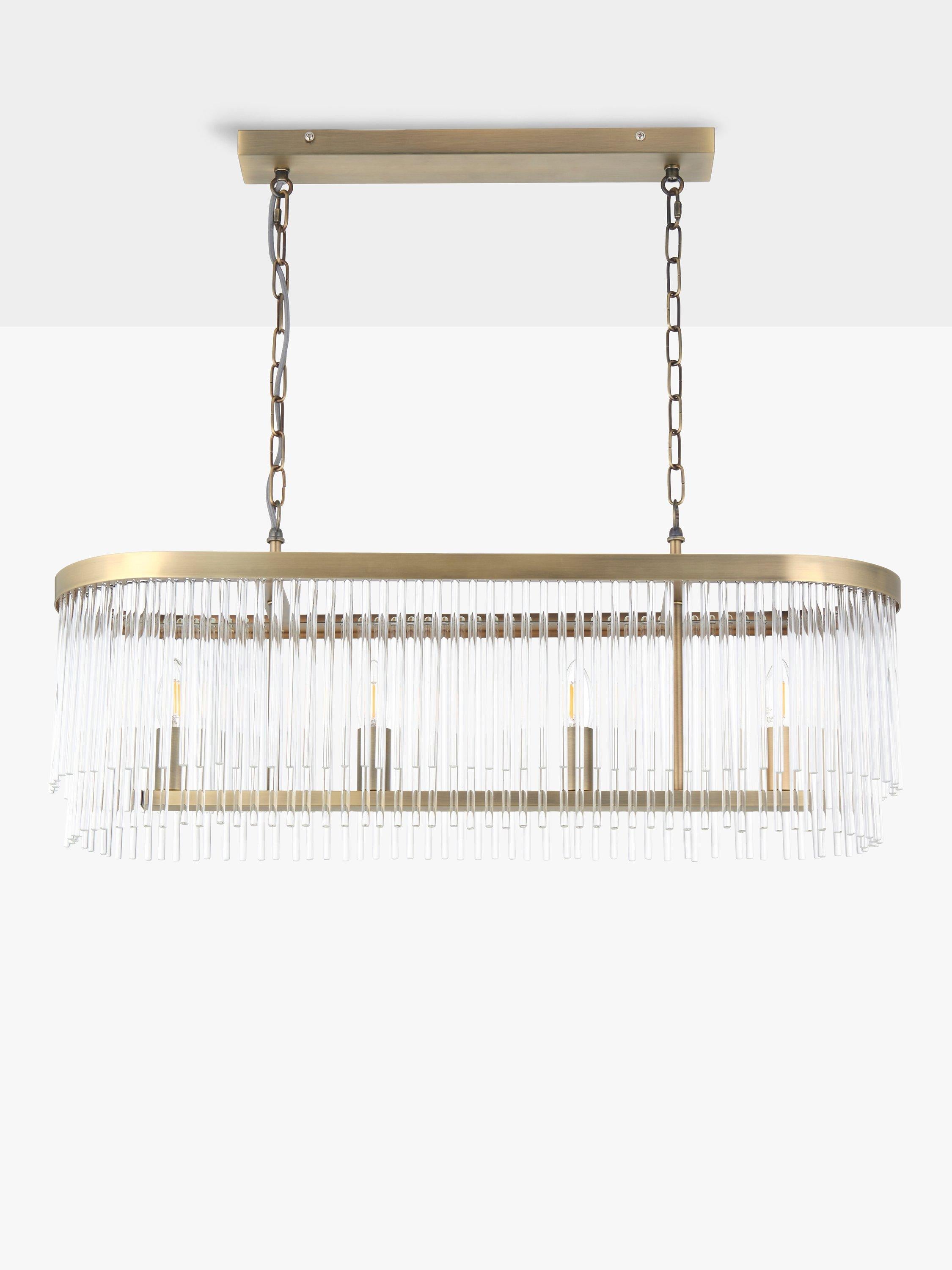 John Lewis Lexton chandelier matte antique brass, UK version