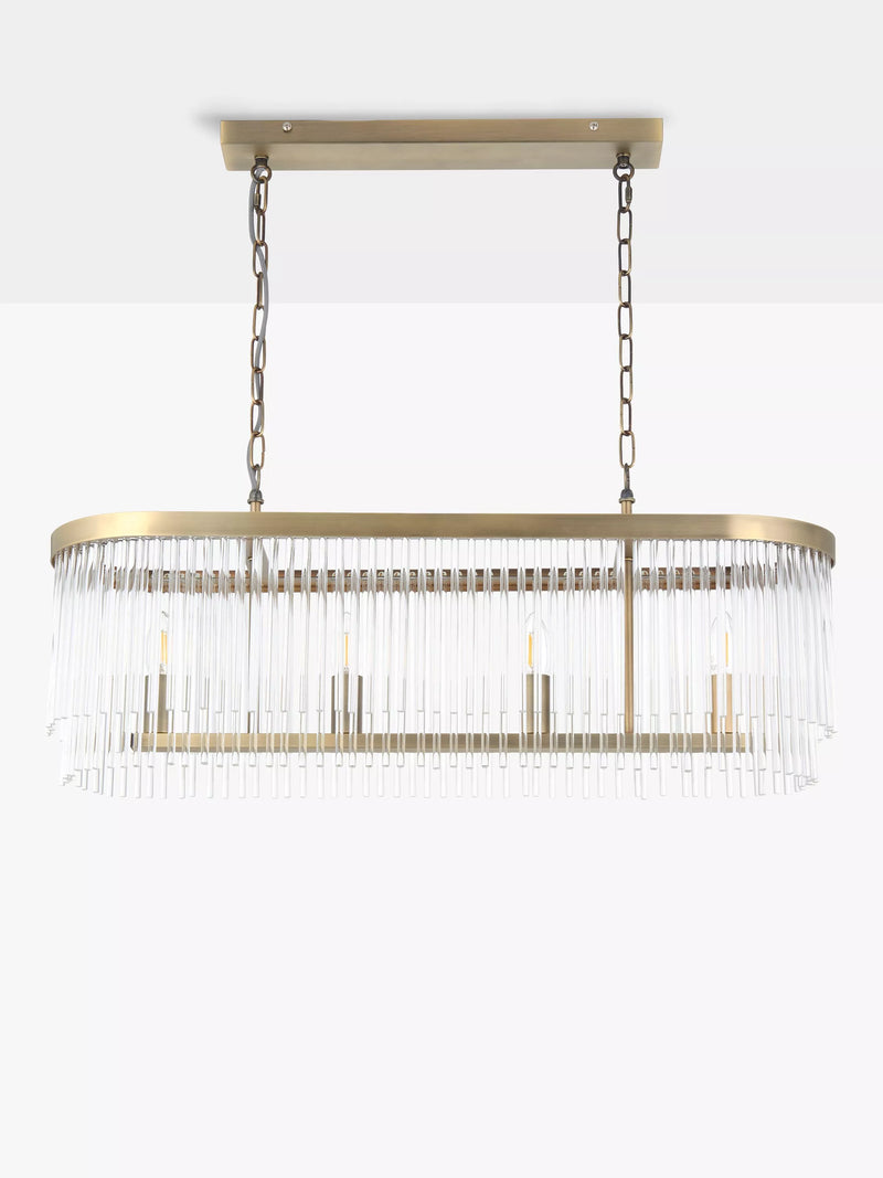 John Lewis Lexton chandelier matte antique brass, UK version